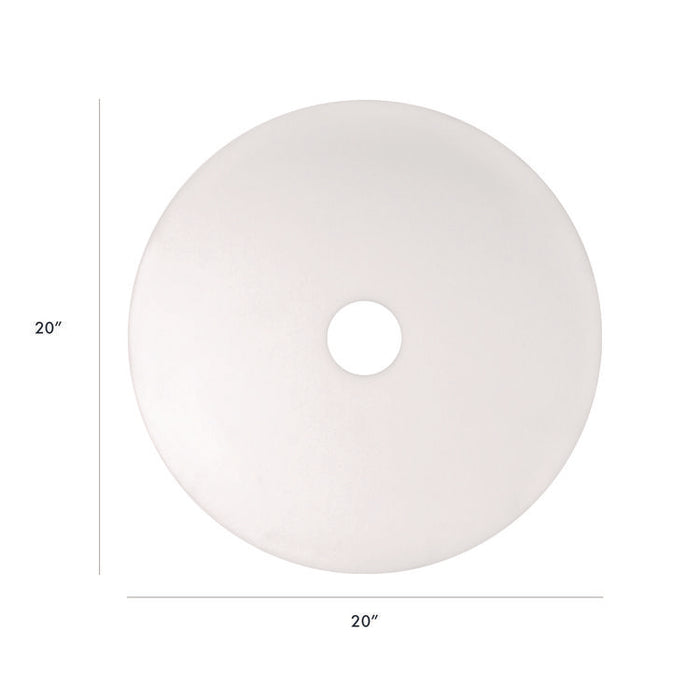 XTRACT Melamine Floor Pad, 20" Diameter, White/Brown, 5/Carton