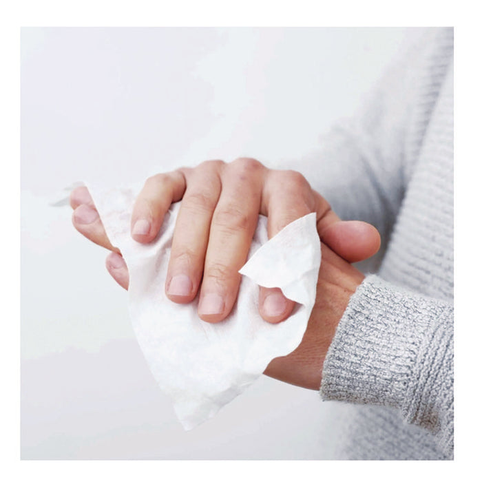 PDI Sani-Hands Instant Hand Sanitizing Wipes, 7.5 x 6, Unscented, White, 220/Canister, 6 Canisters/Carton