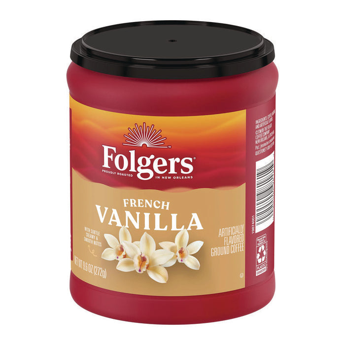 French Vanilla Ground Coffee, 9.6 oz Can