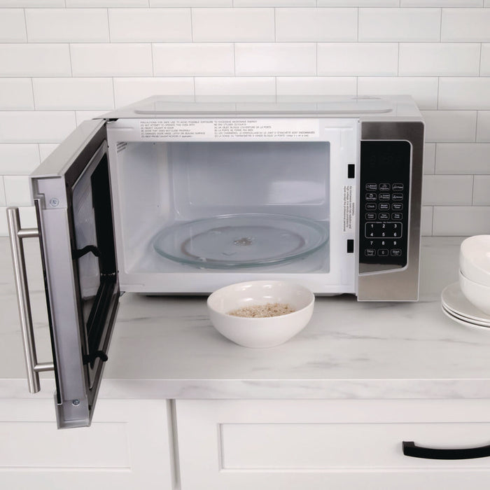 1.1 cu ft Compact Microwave Oven, 1,000 W, Mirror-Finish