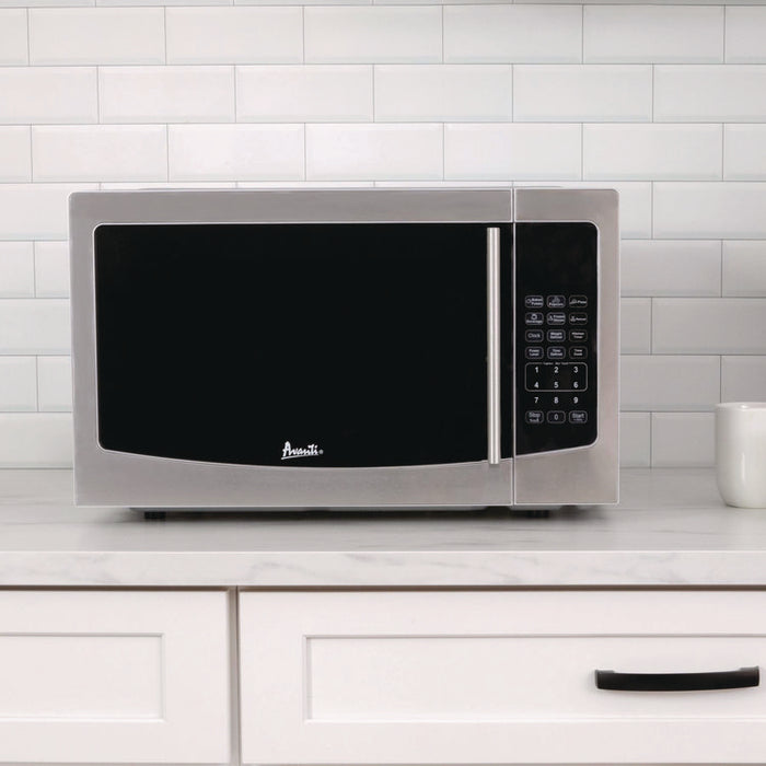 1.1 cu ft Compact Microwave Oven, 1,000 W, Mirror-Finish