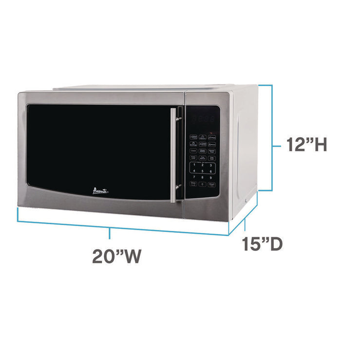 1.1 cu ft Compact Microwave Oven, 1,000 W, Mirror-Finish
