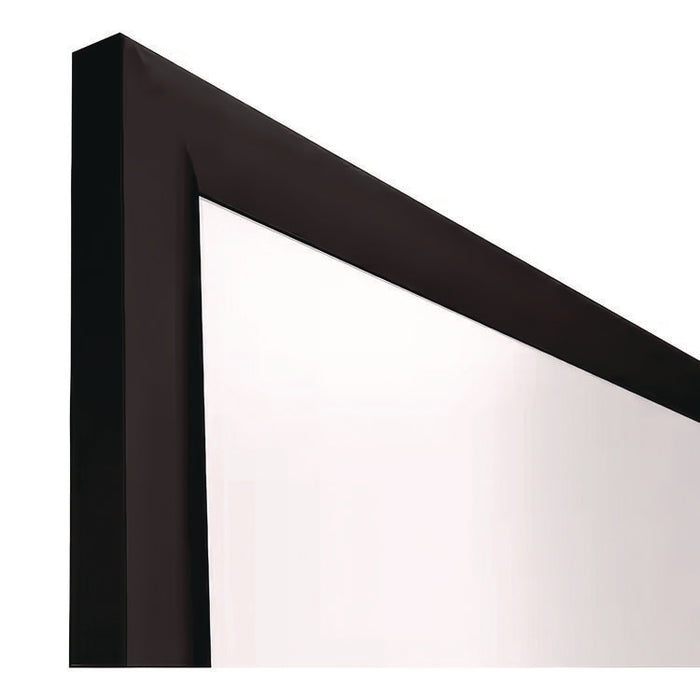 Magnetic Porcelain Dry Erase Board, 72" x 48", White Surface, Black Aluminum Frame
