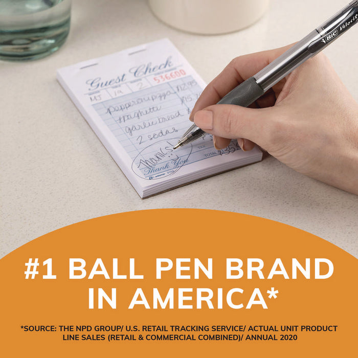 GLIDE Bold Ballpoint Pen Value Pack, Retractable, Bold 1.6 mm, Black Ink, Smoke Barrel, 36/Pack