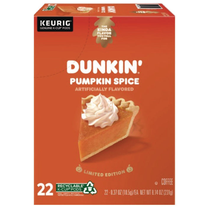 K-Cup Pods, Pumpkin Spice, 22/Box