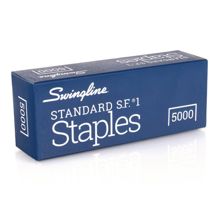 S.F. 1 Standard Staples, 0.25" Leg, 0.5" Crown, Steel, 5000/Box