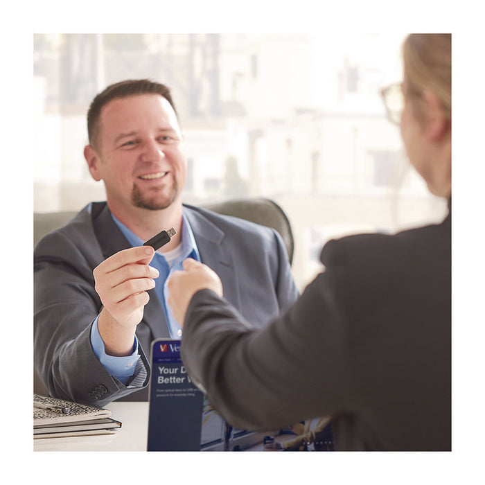 PinStripe USB 2.0 Flash Drive, 16 GB, Assorted Colors, 5/Pack