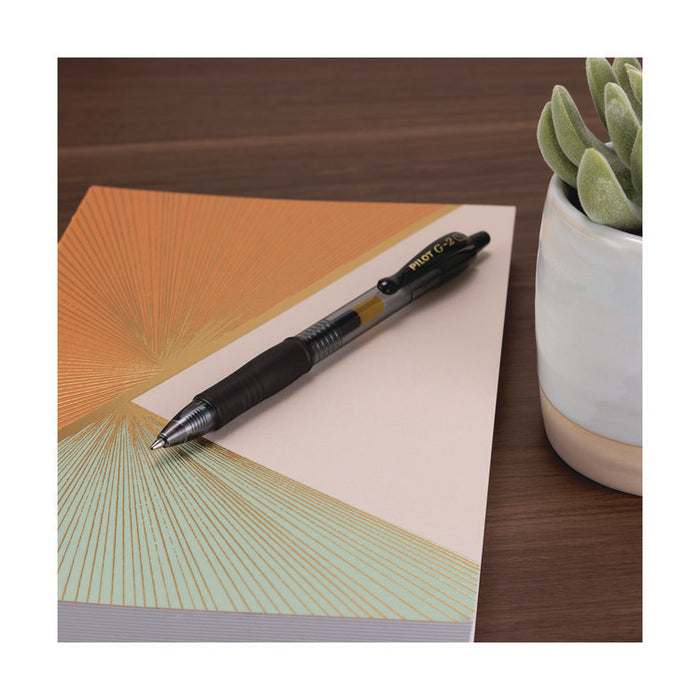G2 Premium Gel Pen, Retractable, Extra-Fine 0.5 mm, Black Ink, Smoke/Black Barrel, 4/Pack