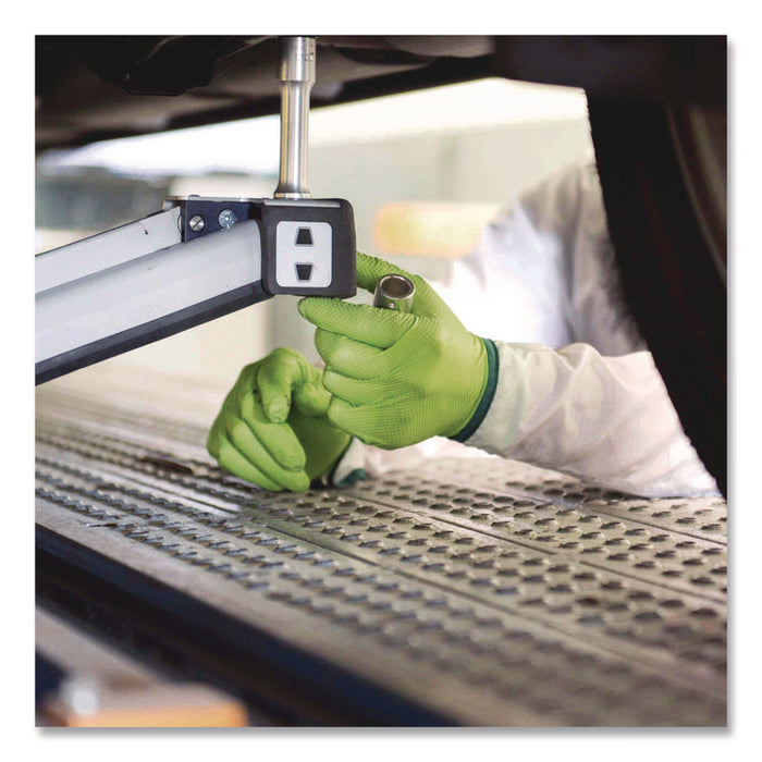 Heavy-Duty Industrial Nitrile Gloves, Powder-Free, XX-Large, 8 mil Thick, 9.5" Long, Green, 100/Box, 10 Boxes/Carton