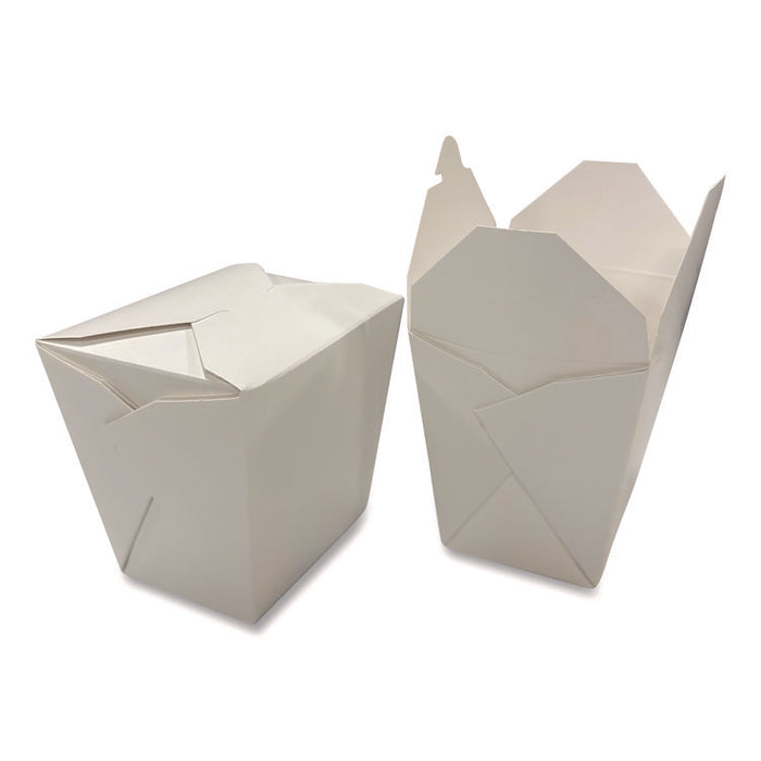Food Pail, 32 oz, 4 x 3.69 x 4.55, White, Paper, 400/Carton