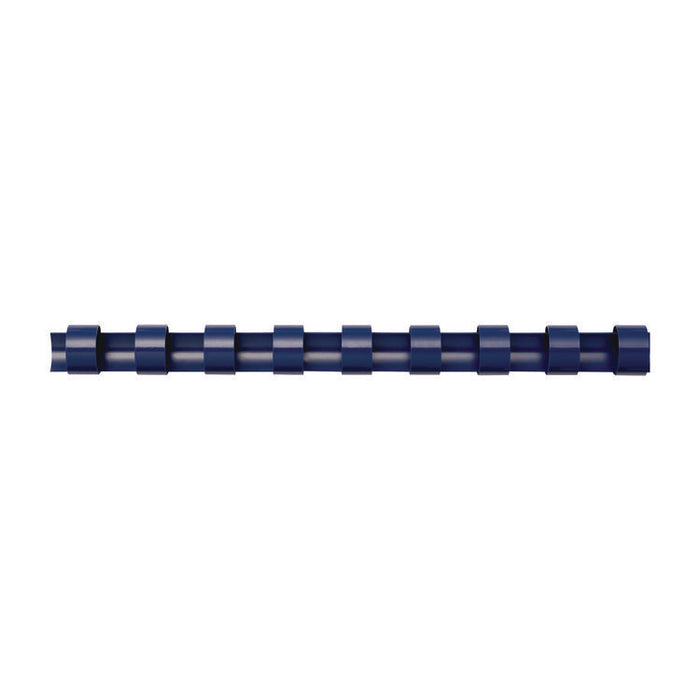 Plastic Comb Bindings for 11 x 8.5 Documents, 19 Rings, 0.75" (150-Sheet) Capacity, Navy Blue, 100/Pack