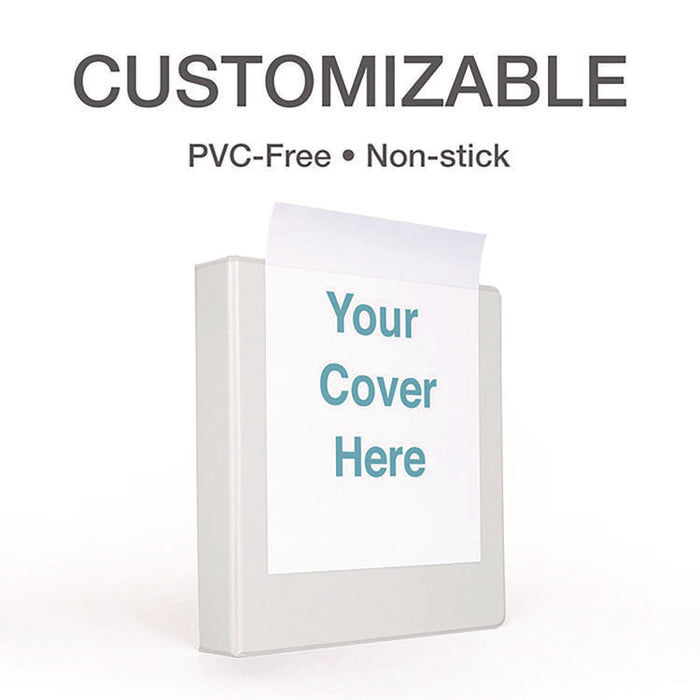 Premier Easy Open ClearVue Locking Slant-D Ring Binder, 3 Rings, 2" Capacity, 11 x 8.5, White