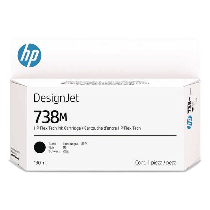 HP 738M (A24VLA) Original Designjet Ink Cartridge, Black