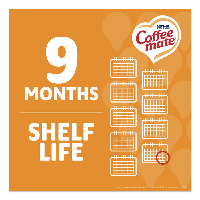 Liquid Coffee Creamer, Pumpkin Spice, 0.38 oz Mini Cups, 50/Box, 4 Boxes/Carton