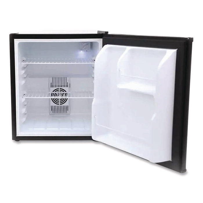 1.7 Cu.Ft Superconductor Compact Refrigerator, Black/Stainless Steel
