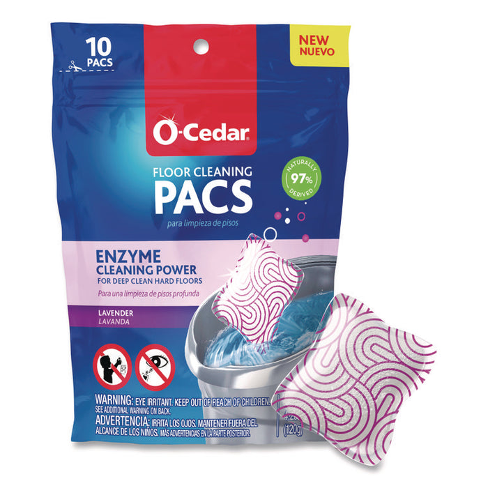 Cleaning PACS, Lavender Scent, 10/Pack, 8 Packs/Carton