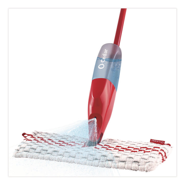 ProMist MAX Spray Mop, Red/White/Gray Microfiber Head, 48" Red/Black/Gray Plastic Handle, 4/Carton