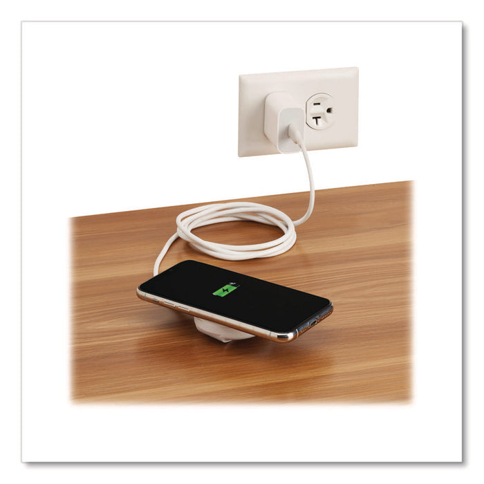 15W Wireless Charging Pad, USB C, White