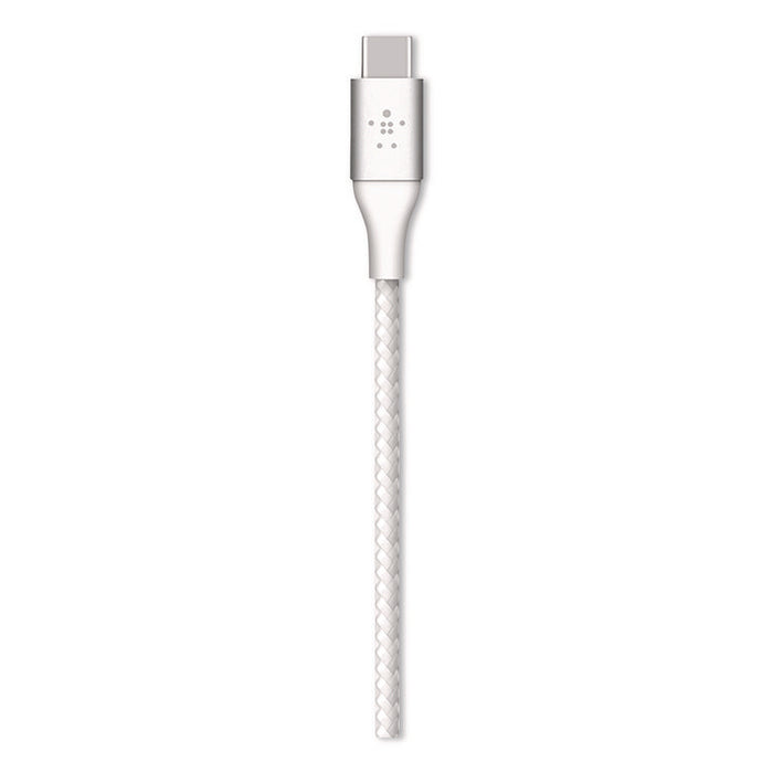 BOOST CHARGE Braided USB-C to USB-C Cable, 6.6 ft, White