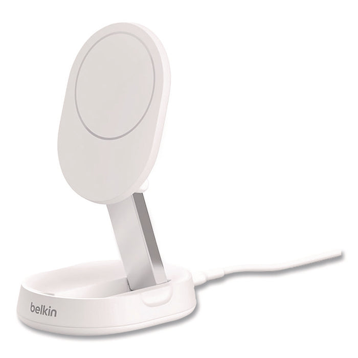 BOOST CHARGE Pro Convertible Magnetic Wireless Charging Stand, Qi2 Wireless Charging, 15 W, White