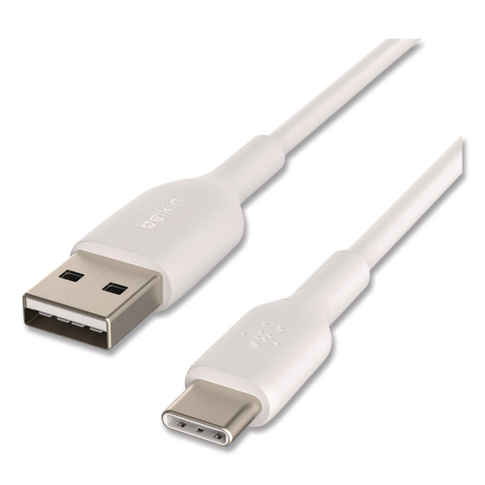 BOOST CHARGE USB-C to USB-A Cable, 3.3 ft, White, 2/Pack