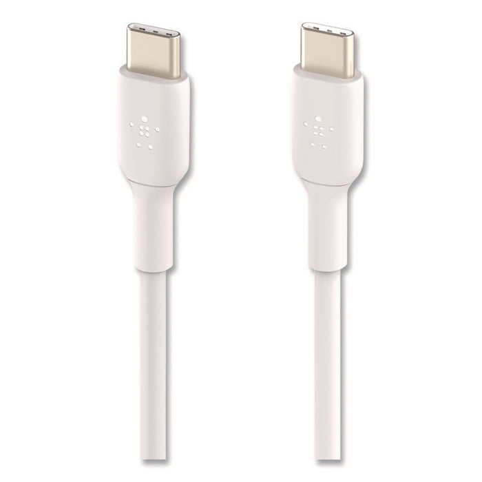 BOOST CHARGE USB-C to USB-C Cable, 3.3 ft, White, 2/Pack