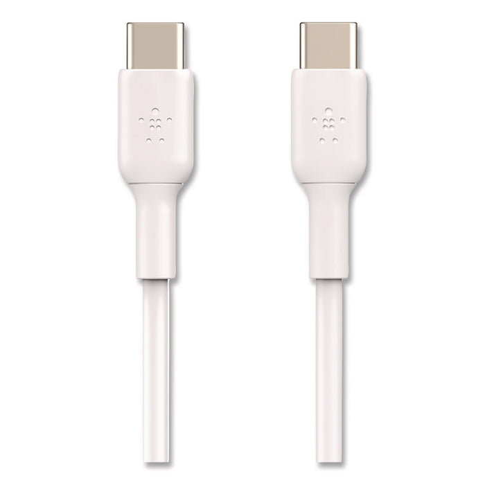 BOOST CHARGE USB-C to USB-C Cable, 3.3 ft, White, 2/Pack