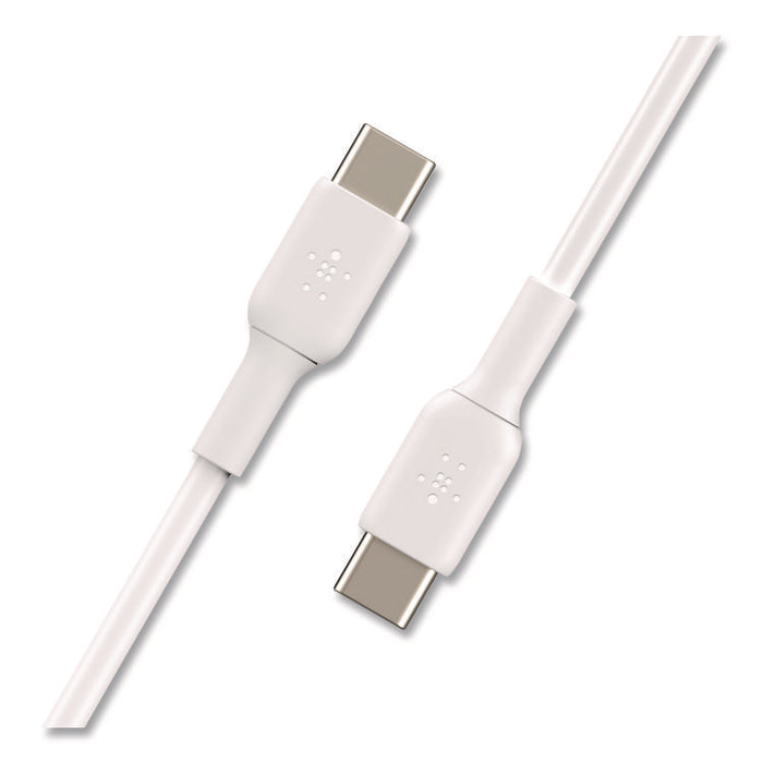 BOOST CHARGE USB-C to USB-C Cable, 3.3 ft, White, 2/Pack