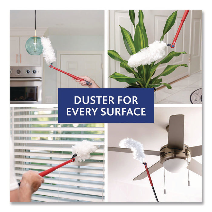 Flex and Catch Duster Heavy-Duty Refills, Polyester, White, 5/Pack, 4 Packs/Carton