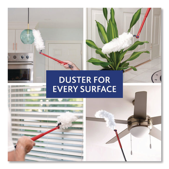 Flex and Catch Duster Heavy-Duty Refills, Polyester, White, 10/Pack