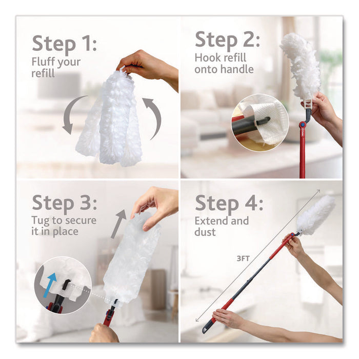 Flex and Catch Heavy-Duty Dusting Kit, 1 Duster Wand and 3 Refills