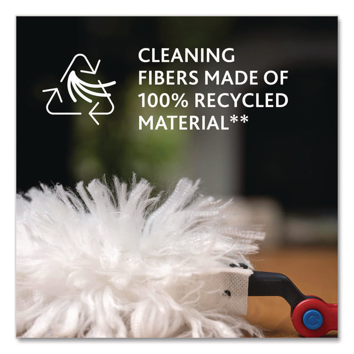 Flex and Catch Duster Heavy-Duty Refills, Polyester, White, 10/Pack, 4 Packs/Carton
