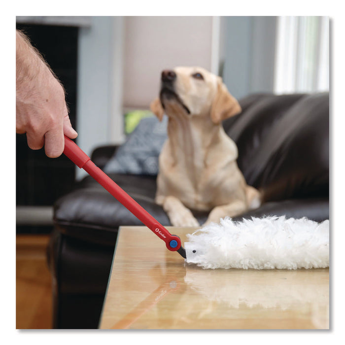 Flex and Catch Duster Heavy-Duty Refills, Polyester, White, 10/Pack, 4 Packs/Carton