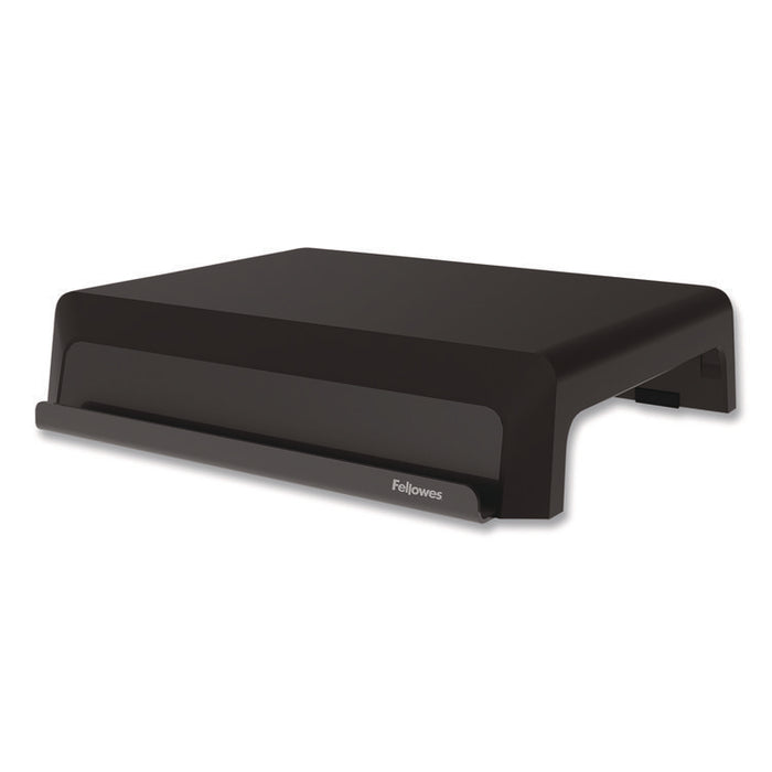 Breyta Monitor Stand, 13.94" x 11.97" x 3.23" to 5.9", Black, Supports 33 lb