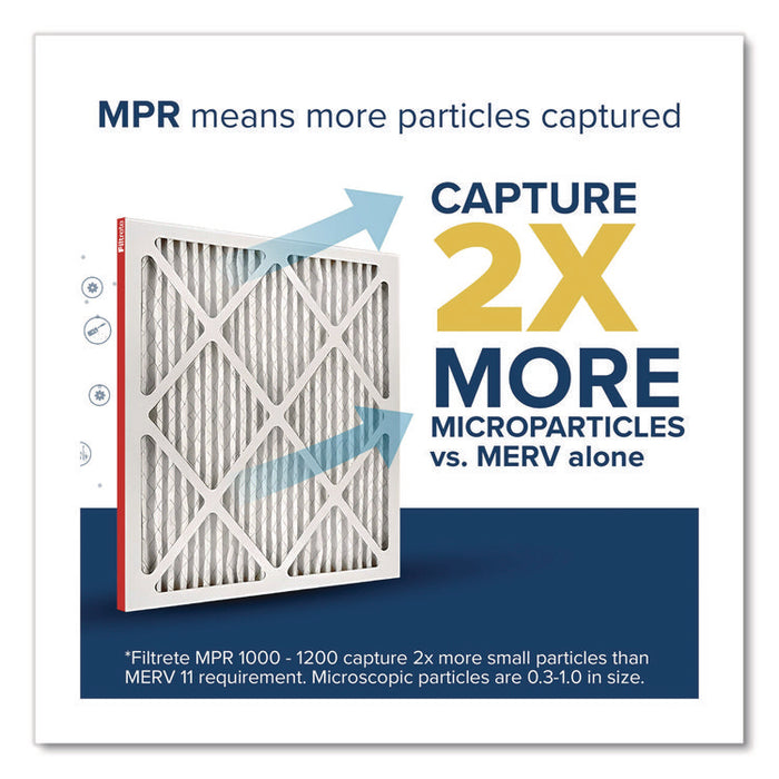 Allergen Defense Air Filter, MERV 11, MPR 1000, 14 x 20, 4/Carton