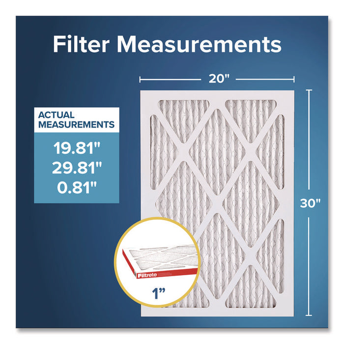 Allergen Defense Air Filter, MERV 11, MPR 1000, 20 x 30, 4/Carton