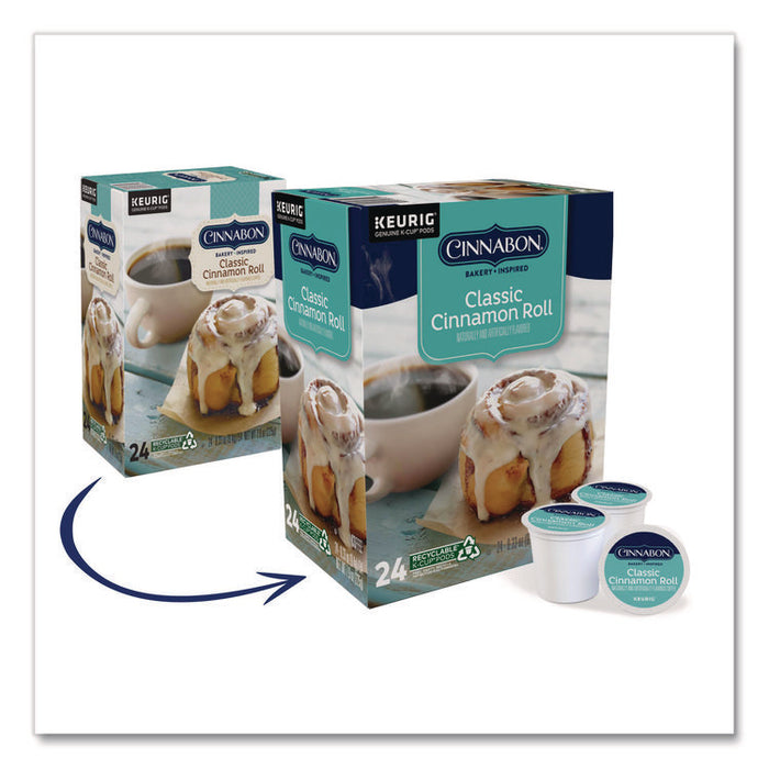 Cinnabon Classic Cinnamon Roll Coffee K-Cups, 96/Carton