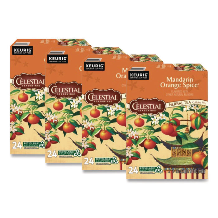Mandarin Orange Spice Herb Tea, 0.13 oz K-Cups, 96/Carton