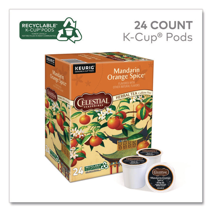 Mandarin Orange Spice Herb Tea, 0.13 oz K-Cups, 96/Carton