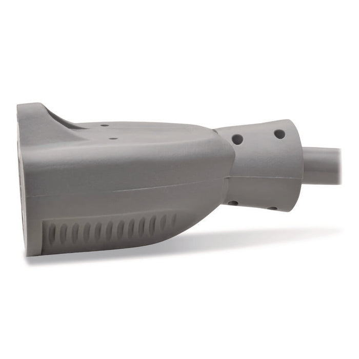 Hospital-Grade Extension Cord, 15 ft, 15 A, Gray