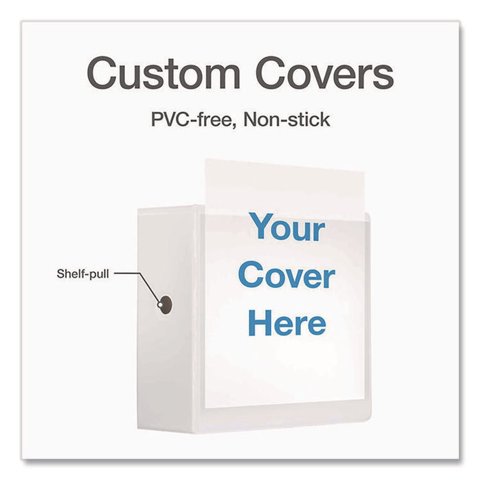 Premier Easy Open ClearVue Locking Slant-D Ring Binder, 3 Rings, 5" Capacity, 11 x 8.5, White