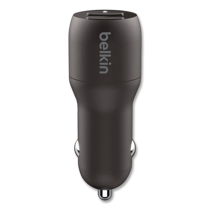BOOST CHARGE Dual Car Charger with PPS, USB-A/USB-C, Black