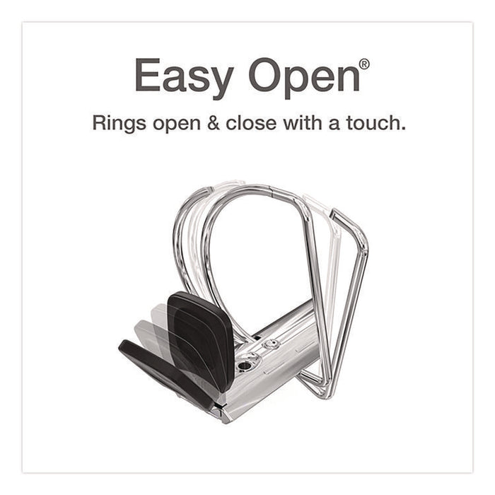 FreeStand Easy Open Locking Slant-D Ring Binder, 3 Rings, 5" Capacity, 11 x 8.5, White
