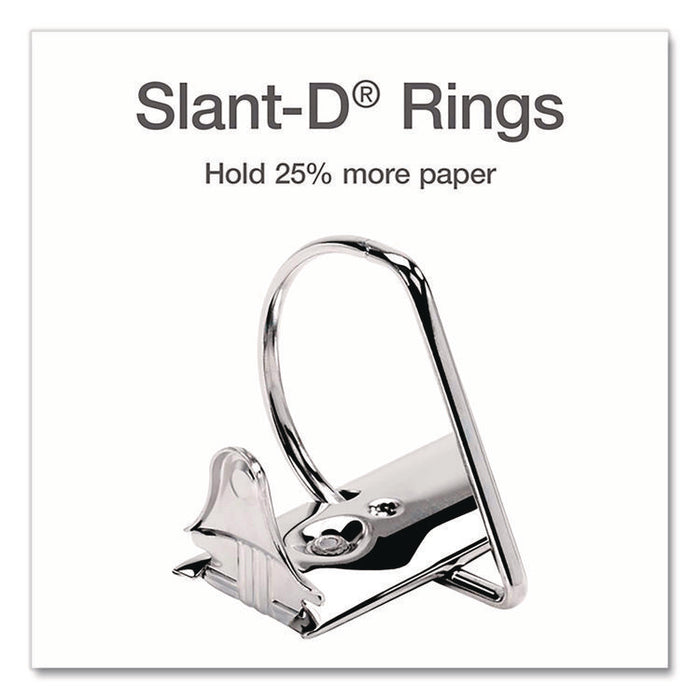 XtraLife ClearVue Non-Stick Slant-D Ring Binder, 3 Rings, 1.5" Capacity, 11 x 8.5, White
