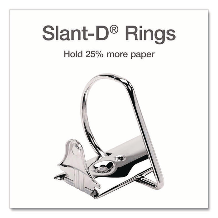 XtraLife ClearVue Non-Stick Slant-D Ring Binder, 3 Rings, 2" Capacity, 11 x 8.5, Black