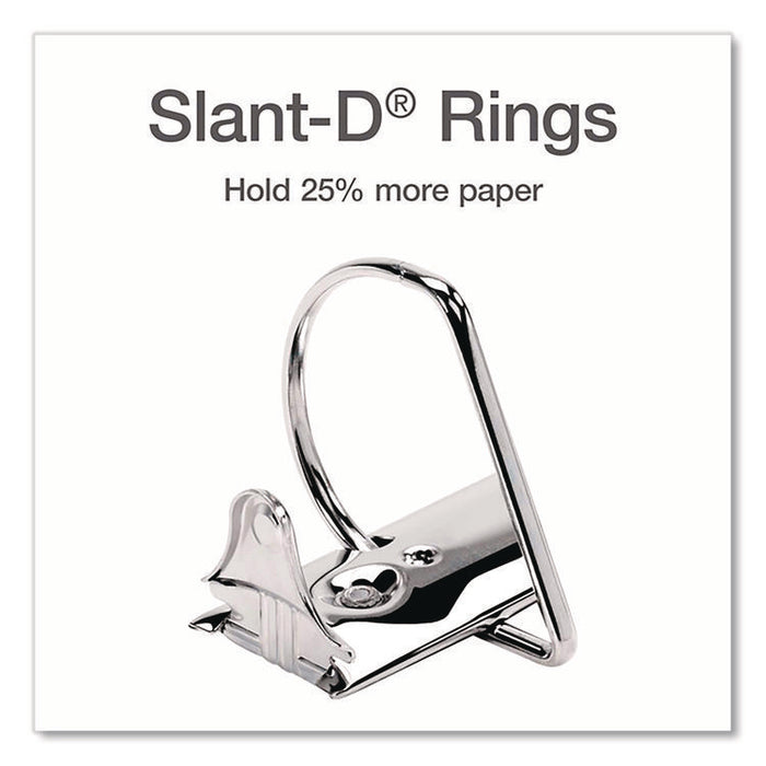 XtraLife ClearVue Non-Stick Slant-D Ring Binder, 3 Rings, 3" Capacity, 11 x 8.5, White