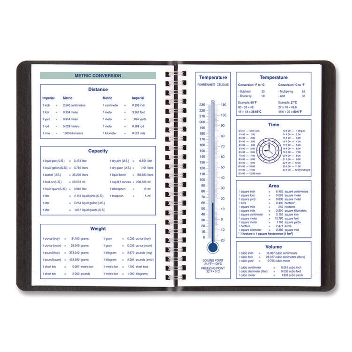 Plan and Link Weekly Planner, 8" x 5", Black Cover, 12-Month (Jan to Dec): 2026