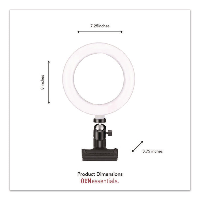 Universal Ring Light, 6" dia, Black