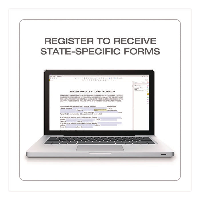 Living Will and Healthcare POA Form Kit with Instructions and Digital Download, 8.5 x 11, Unlimited Number of Forms