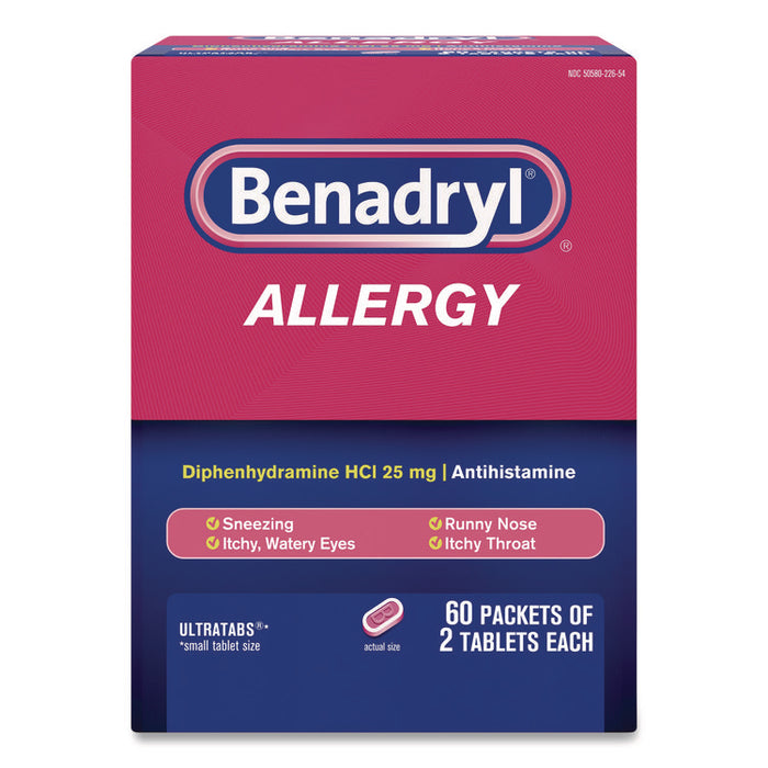 Allergy Ultratabs Tablets, Two-Pack, 60 Packs/Box